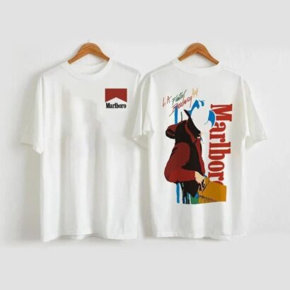 Marlboro Shirt, Vintage 80s Marlboro Cowboy T-shirt, Marlboro Cowboy Shirt