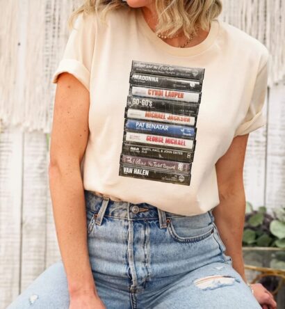 Vintage Cassette Tape, 80's Rock Cassette Shirt, 80's Rock n Roll TShirt