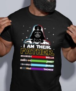 Father Days shirt, I Am Their Father Custom t-shirt, Custom Kids Name Shirt For Dad