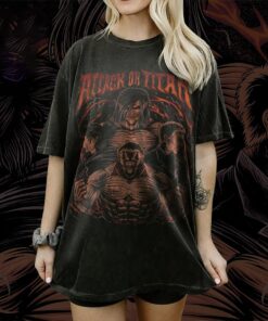 AOT Eren Yeager T-shirt, Titan Anime Graphic Tee