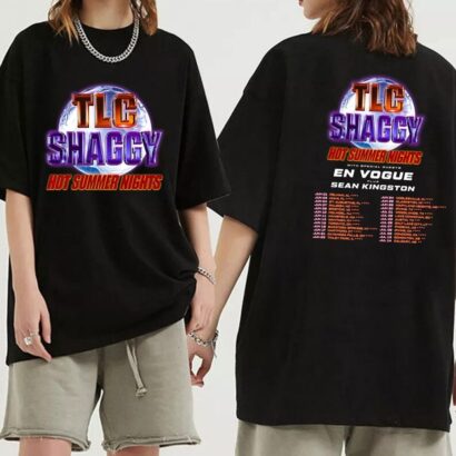 TLC and Shaggy Hot Summer Night Tour 2023 Shirt, Hot Summer Night Concert Shirt