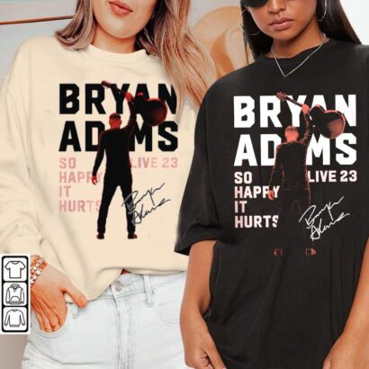 Bryan Adams Tour 2023 Shirt, So Happy It Hurts 2023 Tour Dates Shirt Official