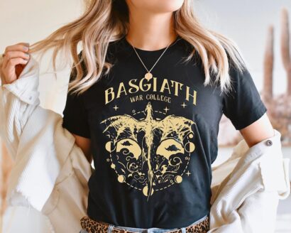 Basgiath War College Shirt, Fourth Wing Dragon Rider Basgiath War College Tee