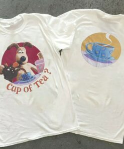 Wallace and Gromit Cup of Tea T-Shirt, Vtg Wallace and Gromit Graphic Shirt, Cup of Tea Shirt