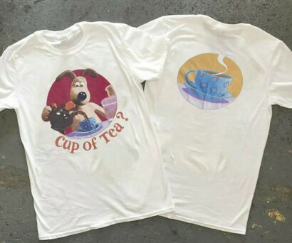 Wallace and Gromit Cup of Tea T-Shirt, Vtg Wallace and Gromit Graphic Shirt, Cup of Tea Shirt