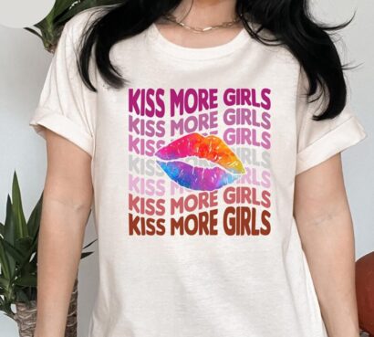 Kiss More Girls Shirt, Gay shirt, LGBT Tee