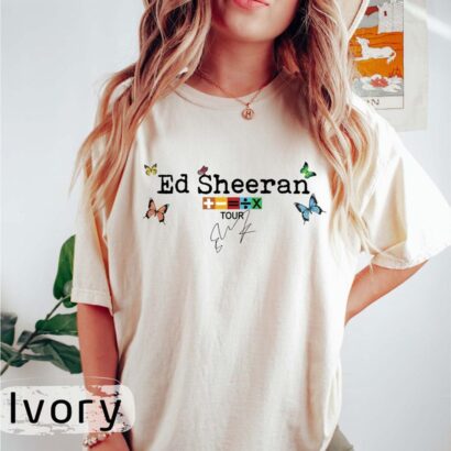 Ed Sheeran 2023 World Tour, 2023 Mathematics America Tour Shirt, Ed Sheeran Shirt, Comfor color shirt