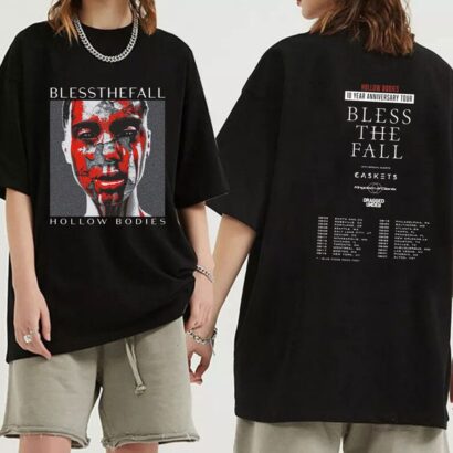 Blessthefall Hollow Bodies Tenth Anniversary Tour 2023 Shirt, Blessthefall Band Shirt