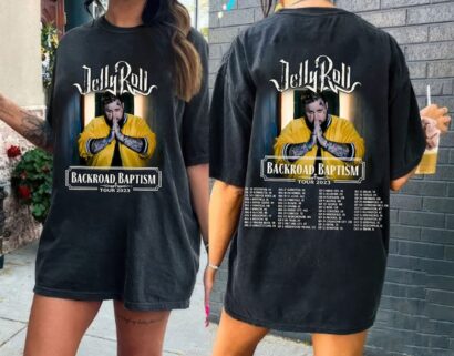 Jelly Roll 2023 Tour Shirt , Backroad Baptism Tour Shirt , Jelly Roll Merch Shirt