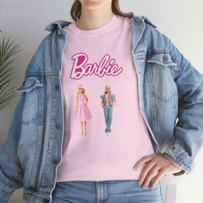 Barbie the movie t-shirt, Margot Robbie doll, Ryan Gosling doll