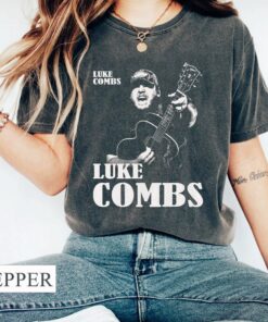 Luke Combs with Guitar Comfort Colors Tee, Luke Combs Concert Shirt, Luke Combs Fan Gift