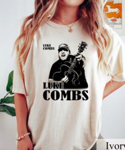 Luke Combs with Guitar Comfort Colors Tee, Luke Combs Concert Shirt, Luke Combs Fan Gift
