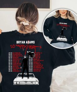 Bryan Adams Tour 2023 T-Shirt, So Happy Hurts Tour
