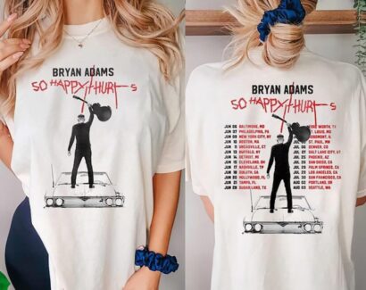 Bryan Adams Tour 2023 T-Shirt, So Happy Hurts Tour