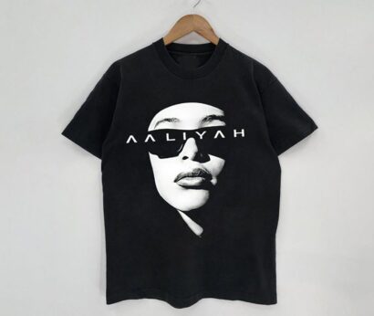 Aaliyah Minimal Black Shirt, Aaliyah Tee