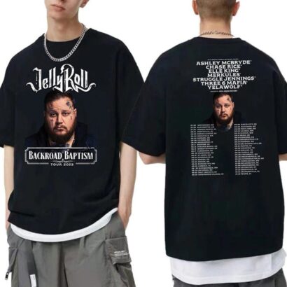 Jelly Roll 2023 Tour Shirt , Backroad Baptism Tour Shirt