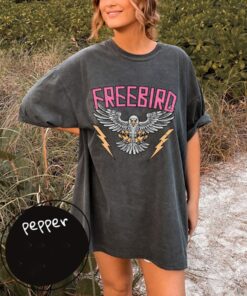 Free Bird Comfort Color Shirt, Boho TShirt, Free Bird Tee