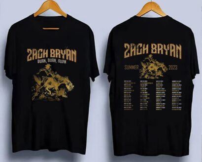 Zach Bryan The Burn Burn Burn Tour 2023 Shirt, Zach Bryan Tour Shirt