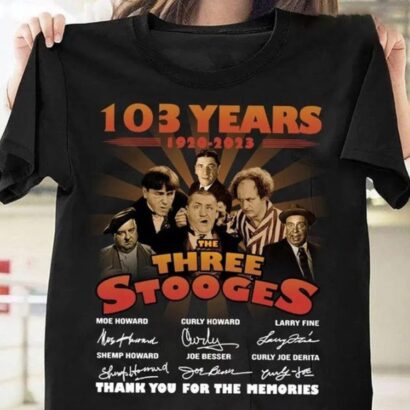 The Three Stooges T-Shirt, 103 Years Of The Three Stooges Movie Shirt