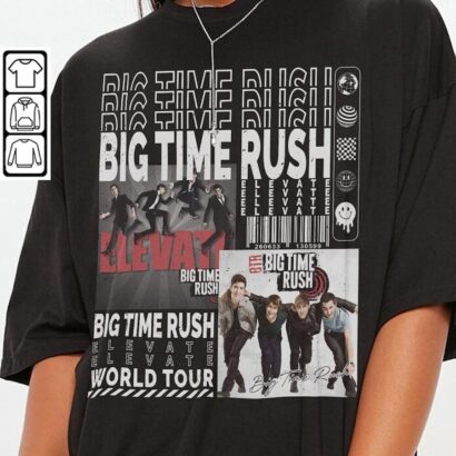 Big Time Rush Shirt, Can't Get Enough Tour 2023 Tickets Album Elevate Shirt