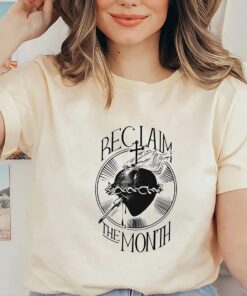 Reclaim The Month Shirt, Sacred of Heart of Jesus Shirt, Christian Shirt