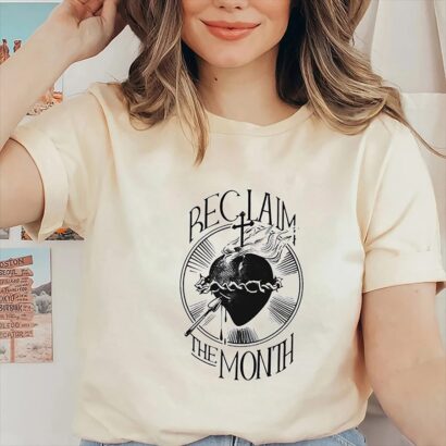 Reclaim The Month Shirt, Sacred of Heart of Jesus Shirt, Christian Shirt