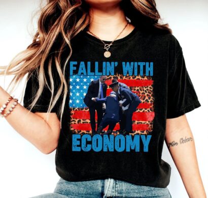 Falling with Economy Shirt, Happy 4th of July shirt, Joe Biden T-Shirt, Biden Failed Shirt