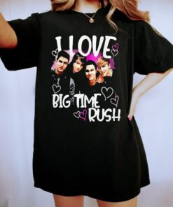 I Love Big Time Rush Fan T-Shirt, Big Time Rush Band Cant Get Enough Tour Shirt