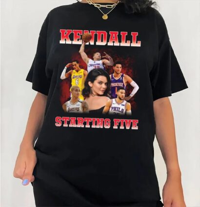 Kendall Starting Five Shirt, Loahaddian Kendall Jenner Team Shirt, Kendall Starting Five Tee Shirt