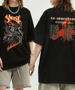 Ghost Model Five EU Tour Tee, Ghost Band Tour 2023 Merch, Ghost Band Shirt