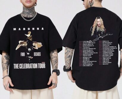 Madonna The Celebration Tour 2023 T- Shirt, Madonna Tour Shirt