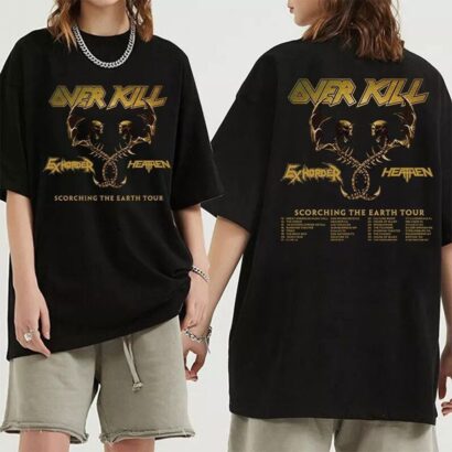 Exhorder and Heathen 2023 Tour Shirt, Scorching The Earth U.S. Tour 2023 Shirt