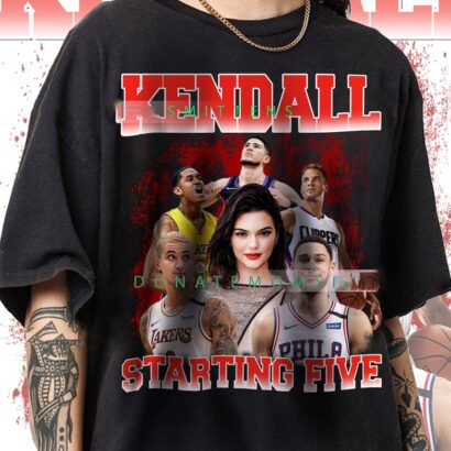 Kendall Starting Five Shirt, Loahaddian Kendall Jenner Team Tee