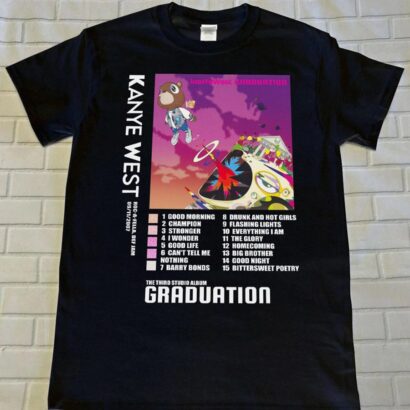 Kanye West Graduation T-Shirt, Kanye West Graphic T-Shirt