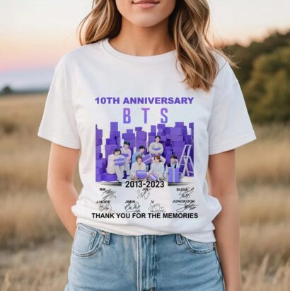 BTS 10th anniversary Tshirt, 2023 BTS Festa Tshirt