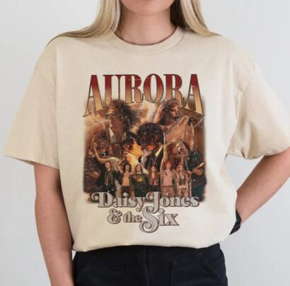 Aurora Tee, Daisy Jones Aurora World Tour Shirt, Daisy Jones And The Six Band Shirt