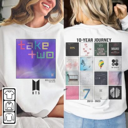 BTS Shirt, 10th Anniversary Tee v3 shirt, BTS Festa Merch Tee, Take Two Tee