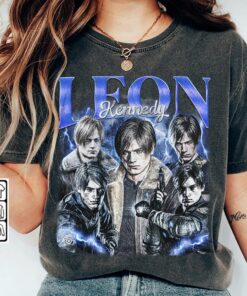 Blue Leon Vintage Shirt, Leon Kennedy shirt