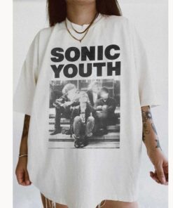 Sonic Youth Shirt, Rock Band Sonic Youth Bad Moon Rising Tee