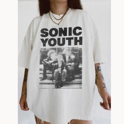 Sonic Youth Shirt, Rock Band Sonic Youth Bad Moon Rising Tee