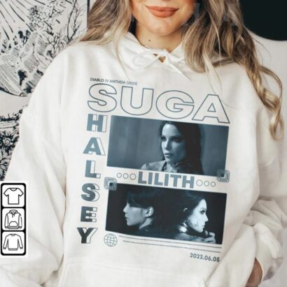 BTS Suga Kpop Shirt, Halsey Yoon Gi Agust D Yoongi Lilith Diablo IV Tee, Diablo 4 Merch Hoodie