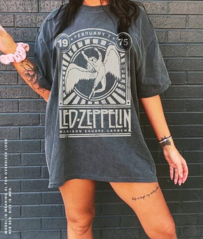 Led Zeppelin Comfort Colors Shirt, Rock Band Led Zeppelin Tour Tee