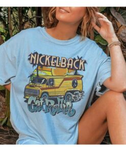 Nickelback Band Shirt, Nickelback Get Rollin Tour Shirt