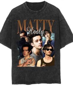 Matty Healy Vintage Washed T-Shirt, Pop Rock Band shirt