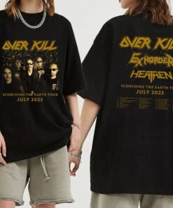 Overkill, Exhorder and Heathen 2023 Tour Shirt, Scorching The Earth U.S. Tour 2023 Shirt