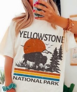 Yellowstone Tee, Yellowstone National Park T-Shirt, Hippie Tee, Comfort Colors T-shirt