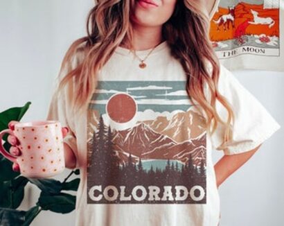 Colorado Tee, Colorado Graphic Tee, Rocky Mountains, Colorado, Boho Tee, Comfort Colors Tee