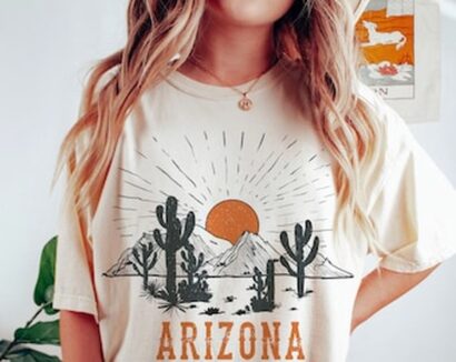 Arizona Tee, Desert Tee, Desert Vibes Tee, Comfort Colors Tee