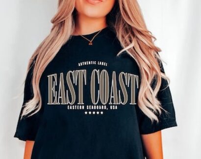 East Coast Tee, East Coast Graphic Tee, Boho Tee, Comfort Colors Tee