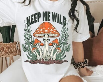 Keep Me Wild T-shirt, Snake Tee, Mystical Tee, Mushroom Tee, Celestial, Comfort Colors T-shirt